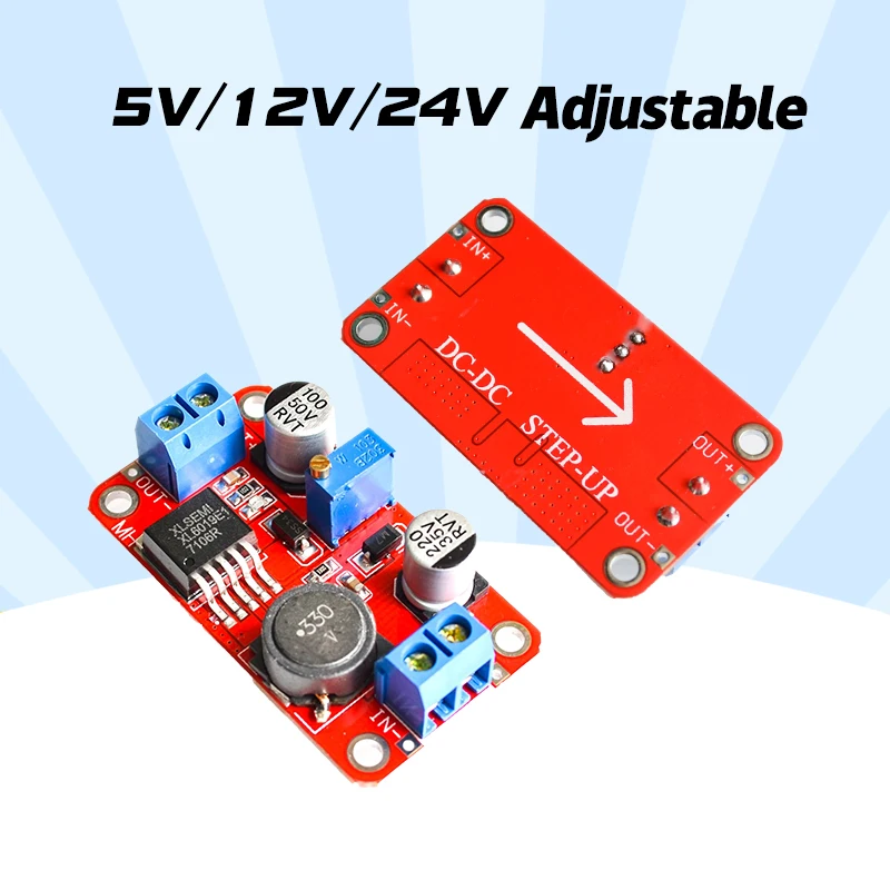 

DC Повышающий Модуль источника питания XL6019 стабилизированный напряжение Модуль питания Выход 5 В/12 В/24 В регулируемый