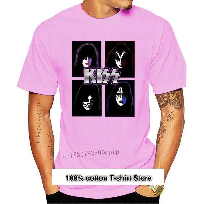 

Camiseta de banda de beso para hombre, camisa Vintage de Hard Rock and Roll, 2021