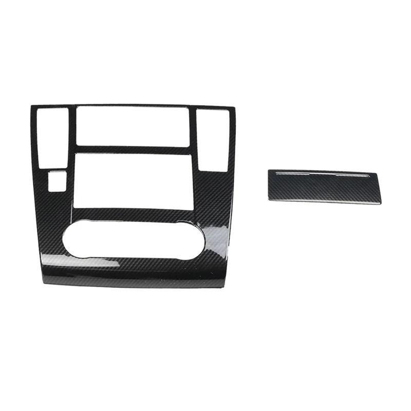 

Внутренняя Центральная Автомобильная консоль из углеродного волокна, кондиционер, мультимедийная Регулируемая панель, Накладка для Nissan ...