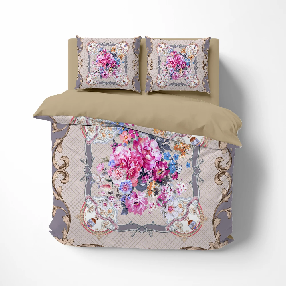 

Комплект постельного белья из одеяла, пододеяльника и льна