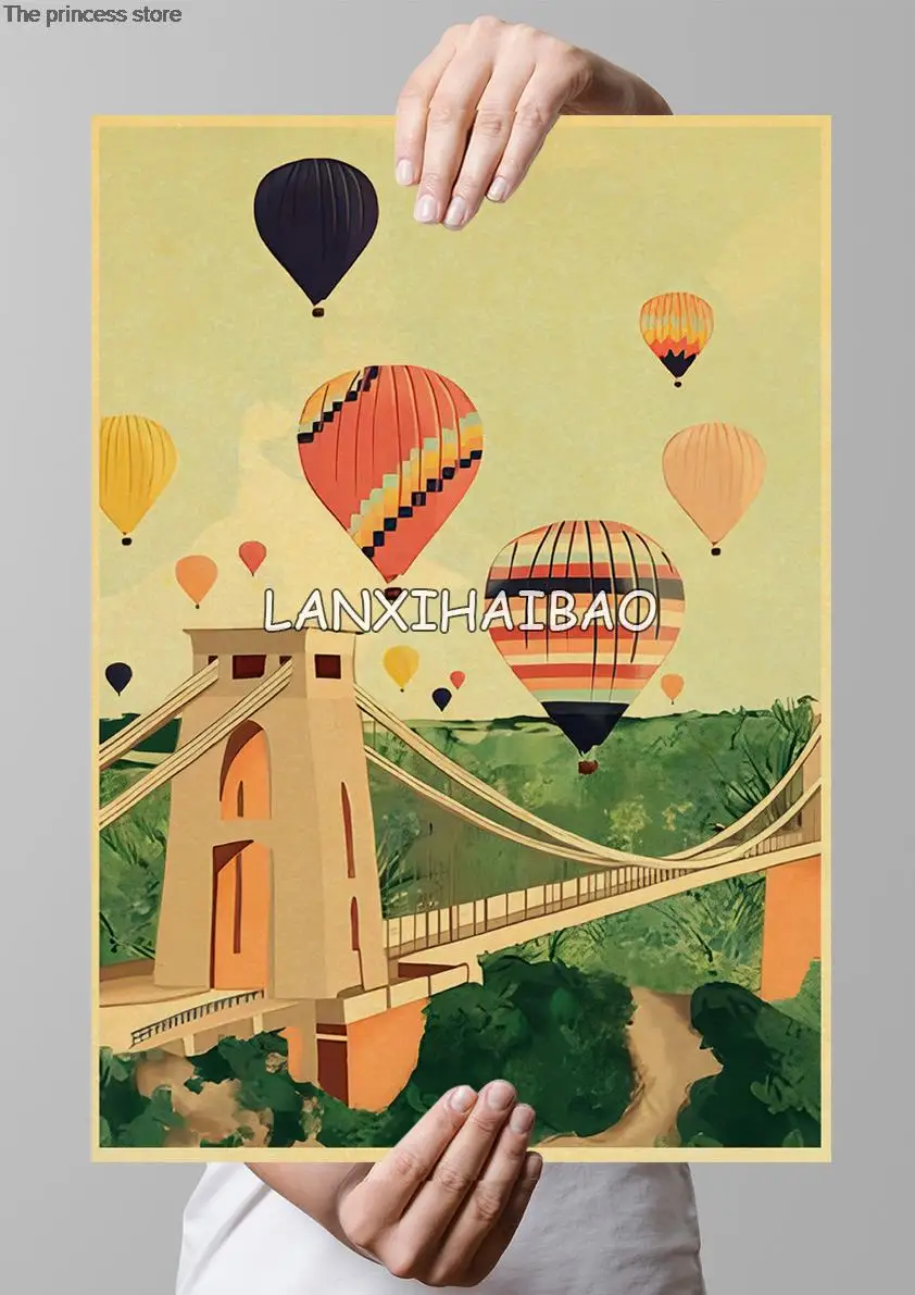 Декоративные картины из аниме Рим Дубай пейзаж знаменитого города походный