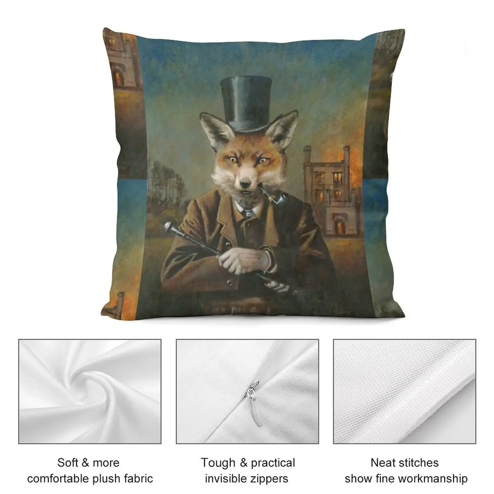 Дешевая подушка The Dapper Fox роскошная наволочка подушки для детей декоративный