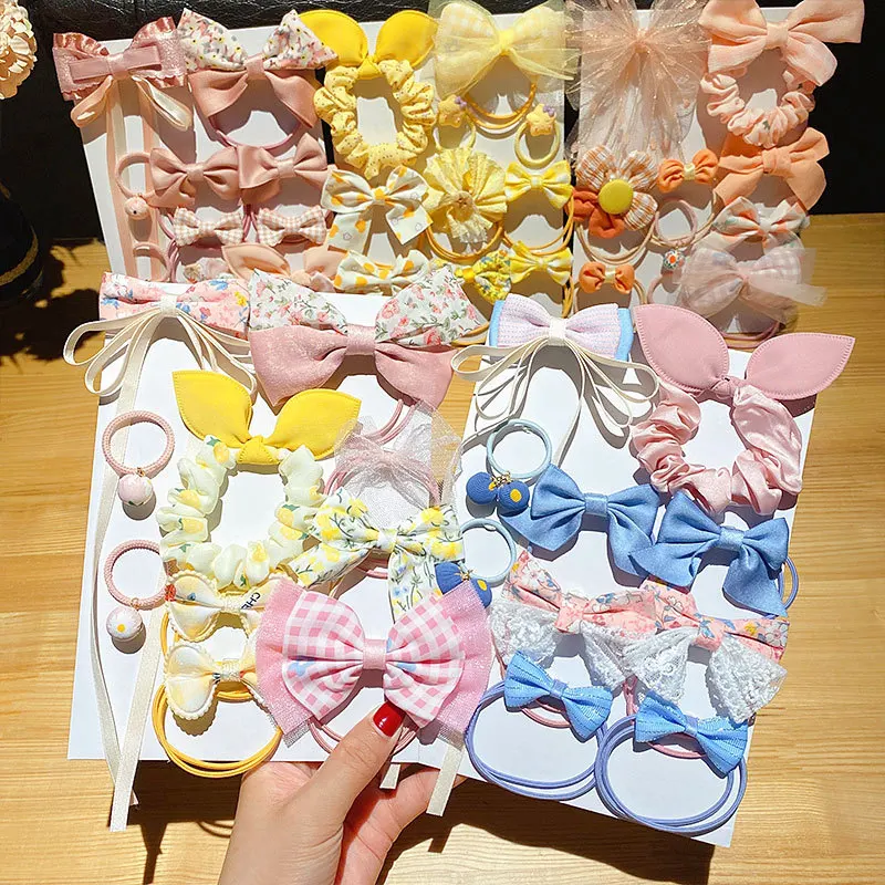 

Резинка не повреждает волосы, высокоэластичная резинка для волос, Милая Детская повязка на голову с бабочками, Цветочная повязка для волос ...