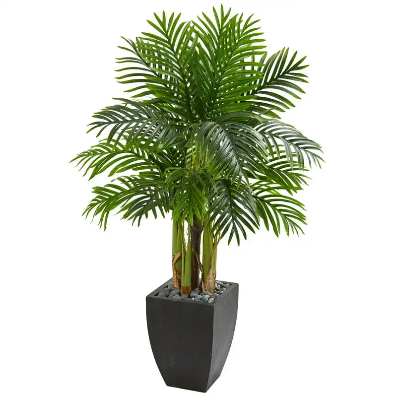 

Kentia Artificial Tree in Black Planter Reptile supplies Reptile tank accessories Lizard hide Lizard accessories Turtle platfor