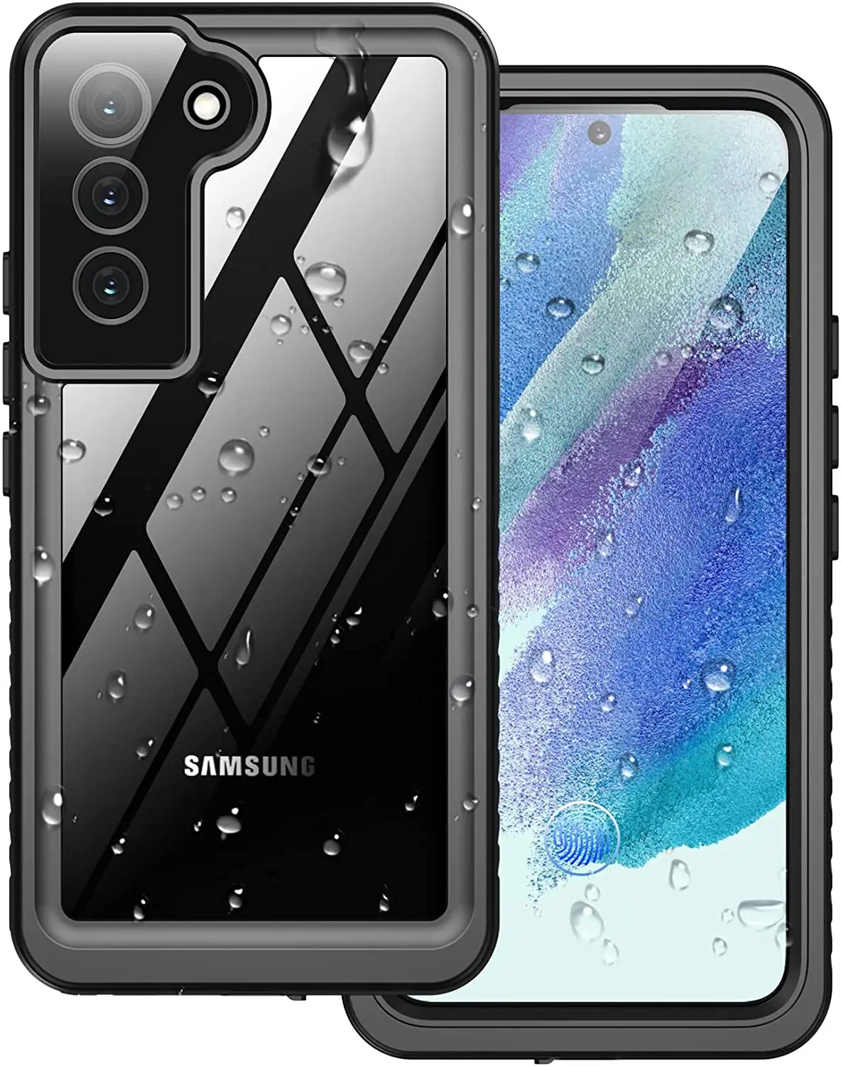 

Waterproof Clear Case for Samsung Galaxy S22 Ultra Case Built-in Screen Protector Full Body Heavy Duty Rugged Shockproof Cover