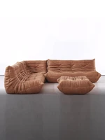 italian minimalist fabric single double and three person sofa combination household nordic small family lazy sofa