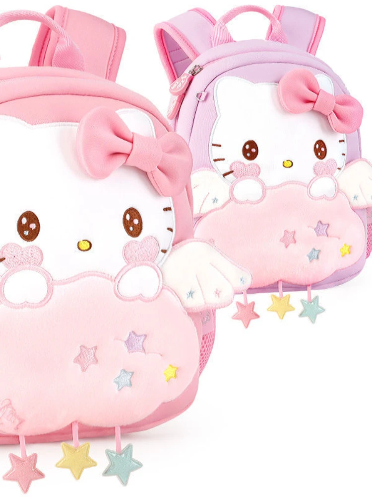 Sanrio Backpack for Girls Hello Kitty Bag Kindergarten Backpack Girl Cute Baby Girl Lightweight Toddler Anti-Lost Backpack