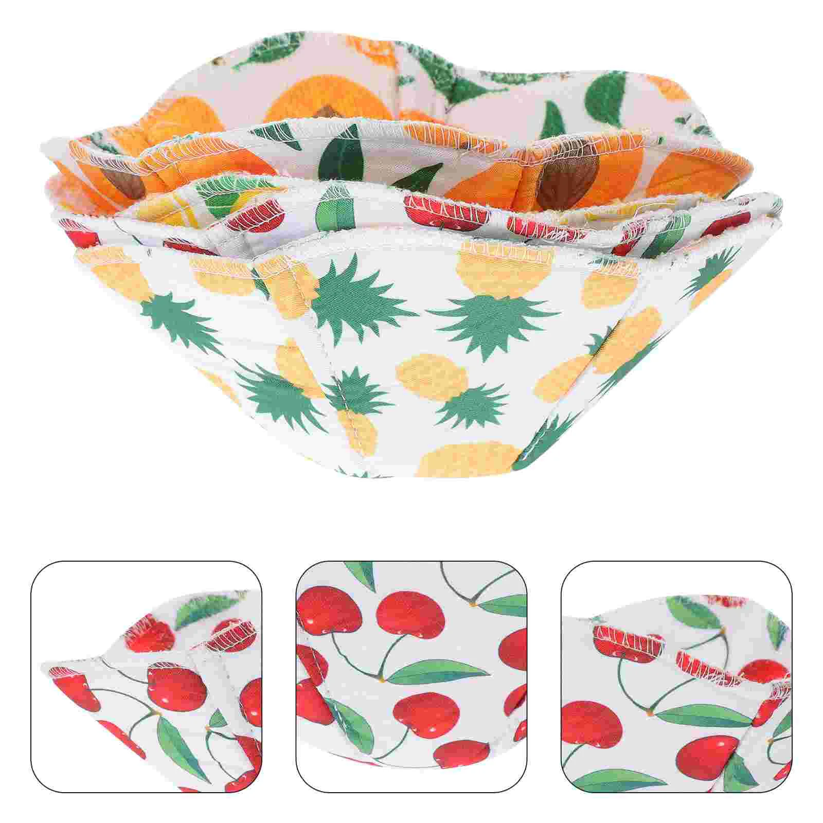 

4 Pcs Soup Bowls Microwave Holder Insulation Covers Heat Resistant Anti-scald Holders For Kitchen