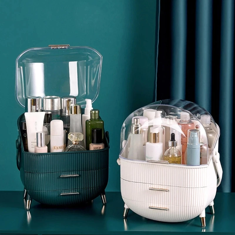 

Makeup Drawer Organizer Cosmetic Storage Box Fashion Bathroom Beauty Case Desktop Dustproof Skin Care Storage Drawer