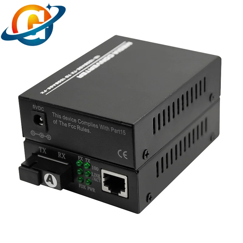 

1*10/100Mbps RJ45 Port Bidi Fiber Optical Media Converter 1310/1550nm 20km SC