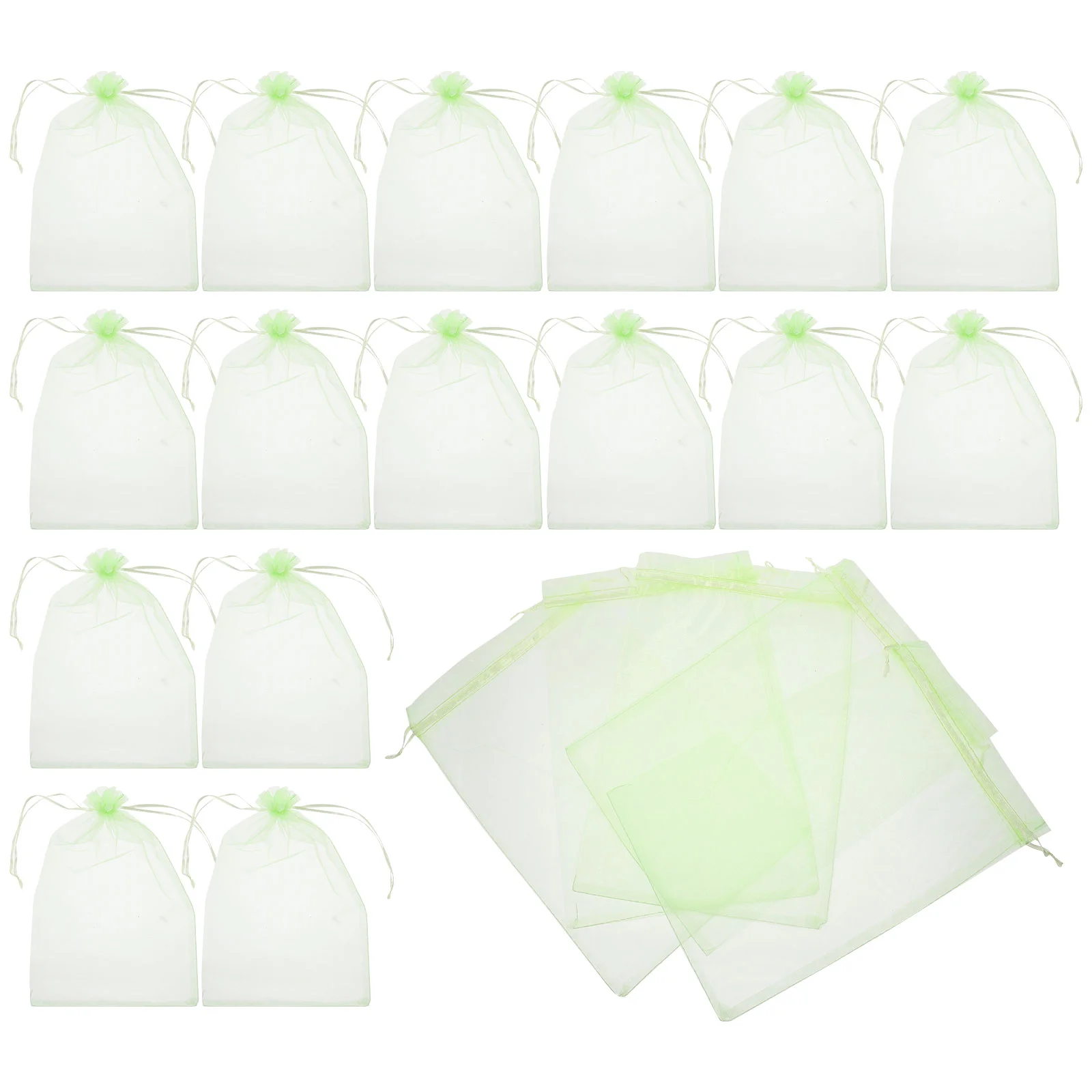 

50 Pcs Fruit Protection Bag Strawberry Plants Garden Supplies Netting Barrier Mesh Multifunction Organza Cover Bags