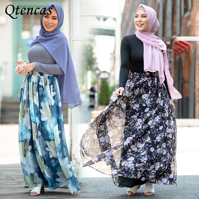 Платье Largos Дубай, Abaya, Турция, мусульманский шифон, макси-хиджаб, платье, женский халат, кафтан, Caftan, ушанская одежда