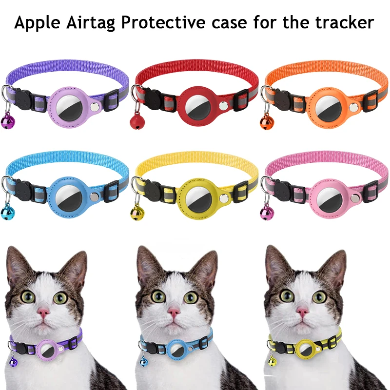 

Airtag Case Collar For Cats Pet Protective Case For Apple Airtag Location Tracker Cat Anti-lost AirTag Case Airtags Pet Collar