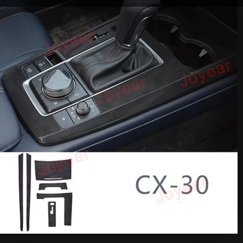 For Mazda CX-30 2021-2022 Car Central Console Wear-resistance Console Trim Gear Shift Cover Frame Interior Accessories
