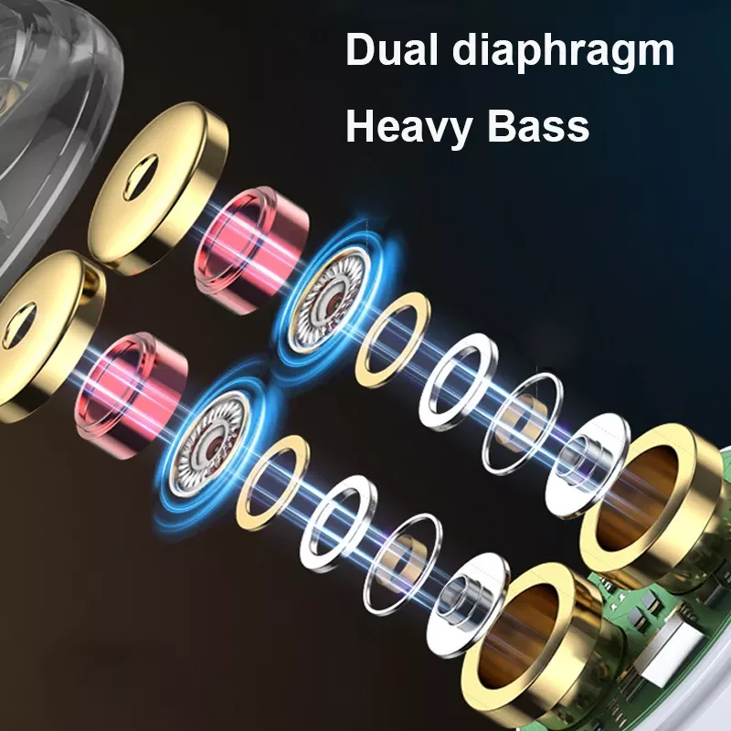 

Headphones TWS Bluetooth Earphones HIFI Earbuds Headsets XBS Bass Stereo With Mic Touch Charging For Sports Games Phone