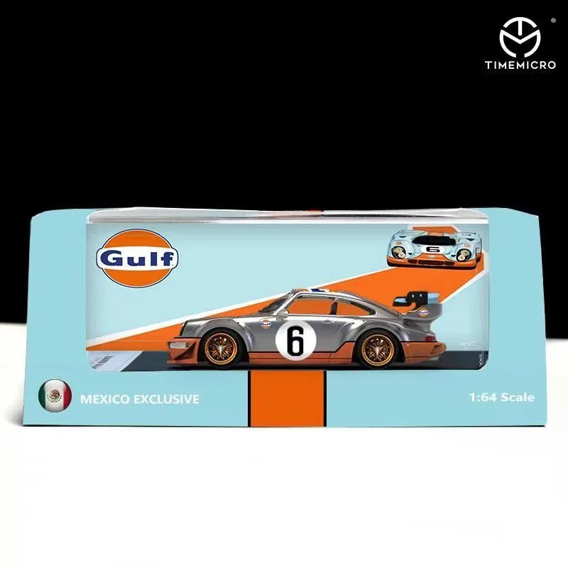 

TM 1:64 RWB Gulf 964 Hidden Version Particularly Rare Alloy Diorama Car Model Collection Miniature Carros Toys Time Micro