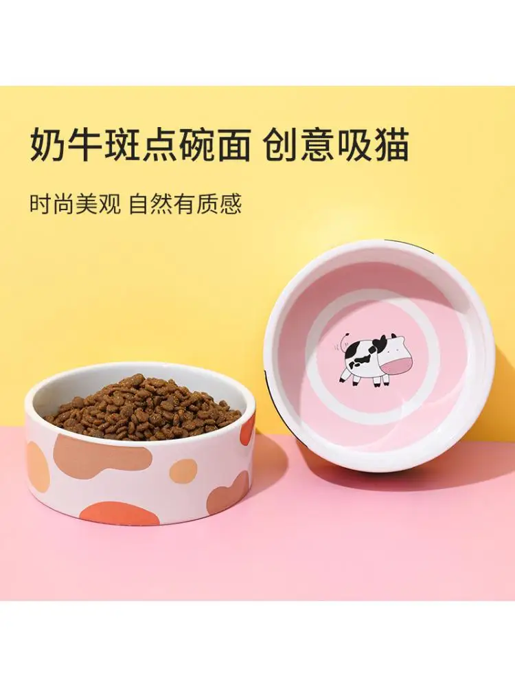 

New Creative Ceramic Bowl Large-capacity Cat And Dog Bowl Food Bowl Food Utensils Pet Supplies