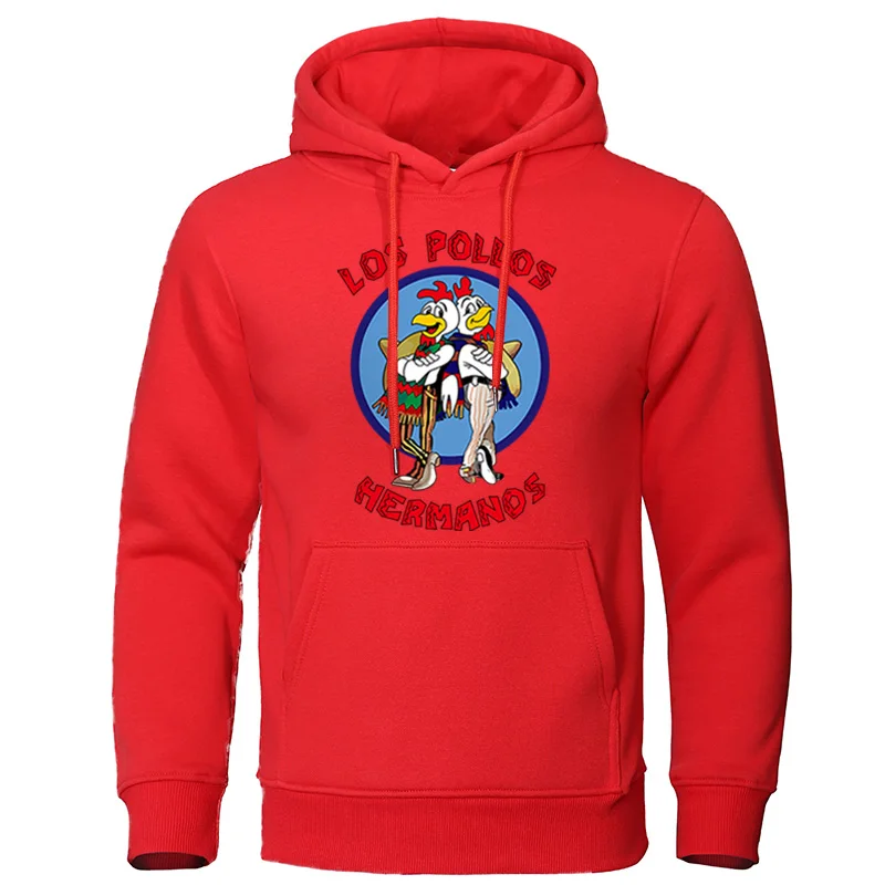 Men's Hoodies 2019 Autumn Winter Letter Print LOS POLLOS Hermanos Male Sweatshirts Chicken Brothers Pullovers High Quality Tops