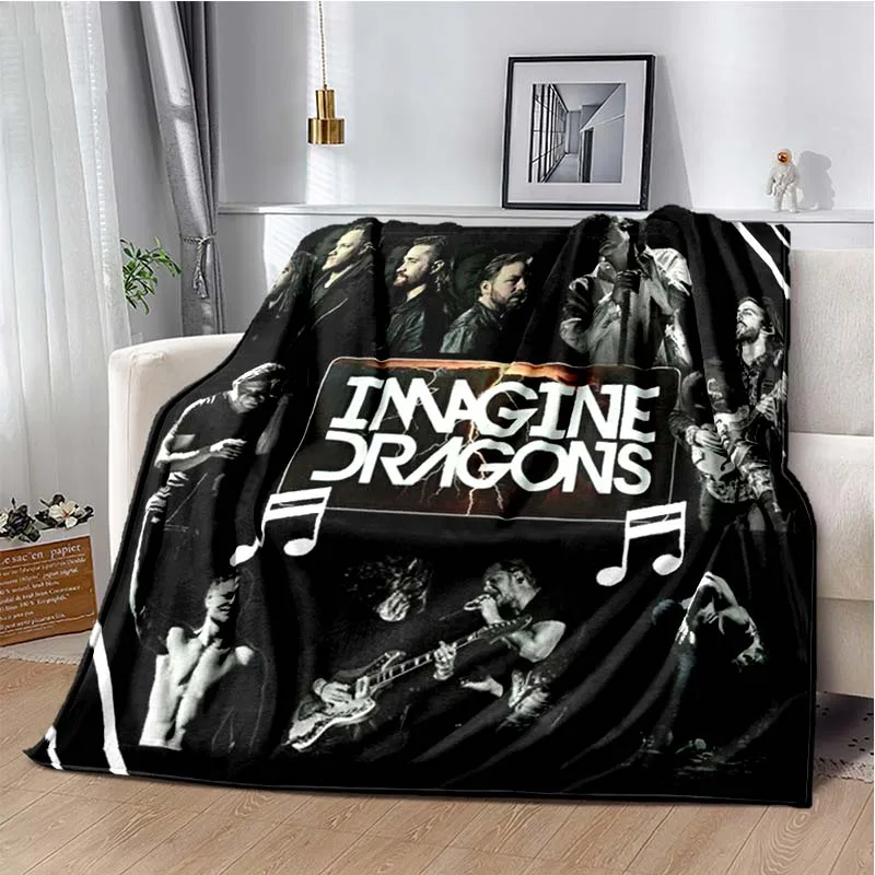 Мягкое фланелевое одеяло рок-группы представляем драконы подарок для детей и