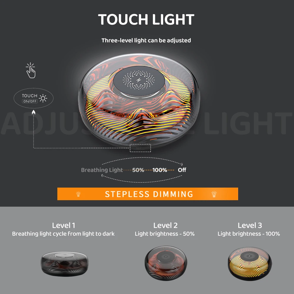 Лидер продаж светодиодная сенсорная лампа с пламенем быстрое беспроводное