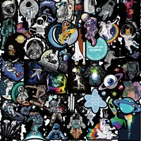 1050pcs cool outer outer space astronaut graffiti stickers cartoon diy fridge motorcycle luggage pvc waterproof sticker toy