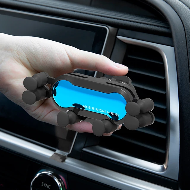 Car Phone Holder Air Vent Clip Mount Cell Phone Stand In Car GPS Support for iPhone 12 8 Xiaomi Samsung Universal Gravity Holder 1