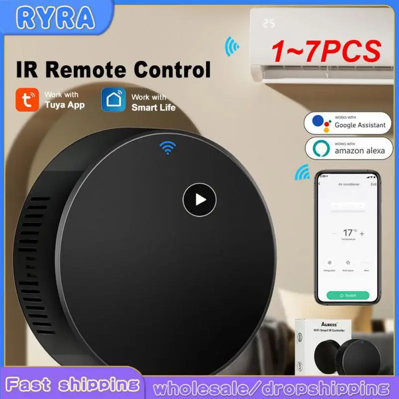 

1~7PCS Tuya WiFi IR Remote Control Smart Universal Infrared Remote For AC TV DVD Work With Alexa Google Home And Smart Life App