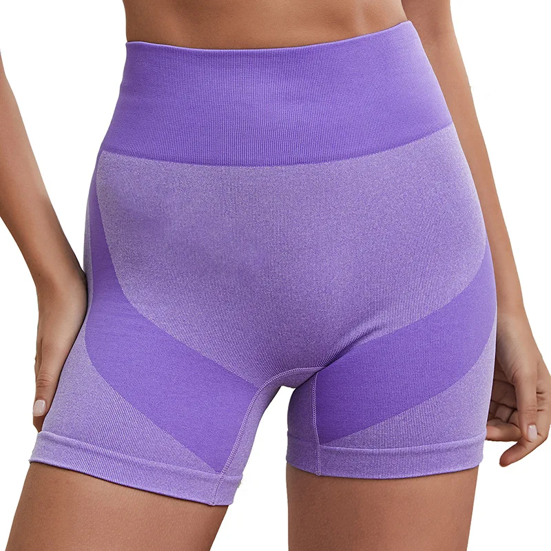 LUOYIYANG Seamless Women's Shorts Gym Solid Color Sports Wear High Waist Fitness Workout 2023 Sexy Clothing S-L Yoga Shorts
