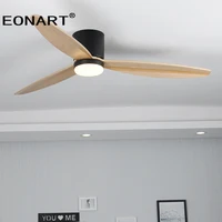 60 Inch Northern Europe Low Floor Wood Dc Ceiling Fan Lamp With Remote Control Indoor Solid Wood light Fans For Home Ventilador