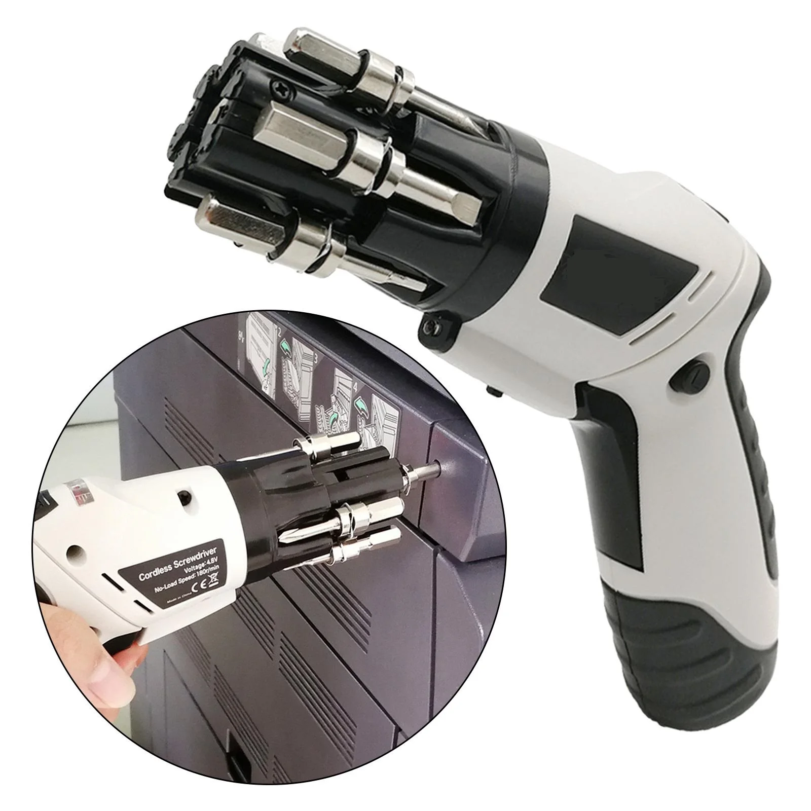 

3Nm Cordless Screwdriver Kit Foldable Mini Grinder Power Tools Set Rechargeable Automatic Screwdriver Hand Drill Multi Bit
