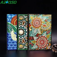 azqsd diamond painting mosaic notebook special shaped flower mandala patterns a5 diary book embroidery gift diy