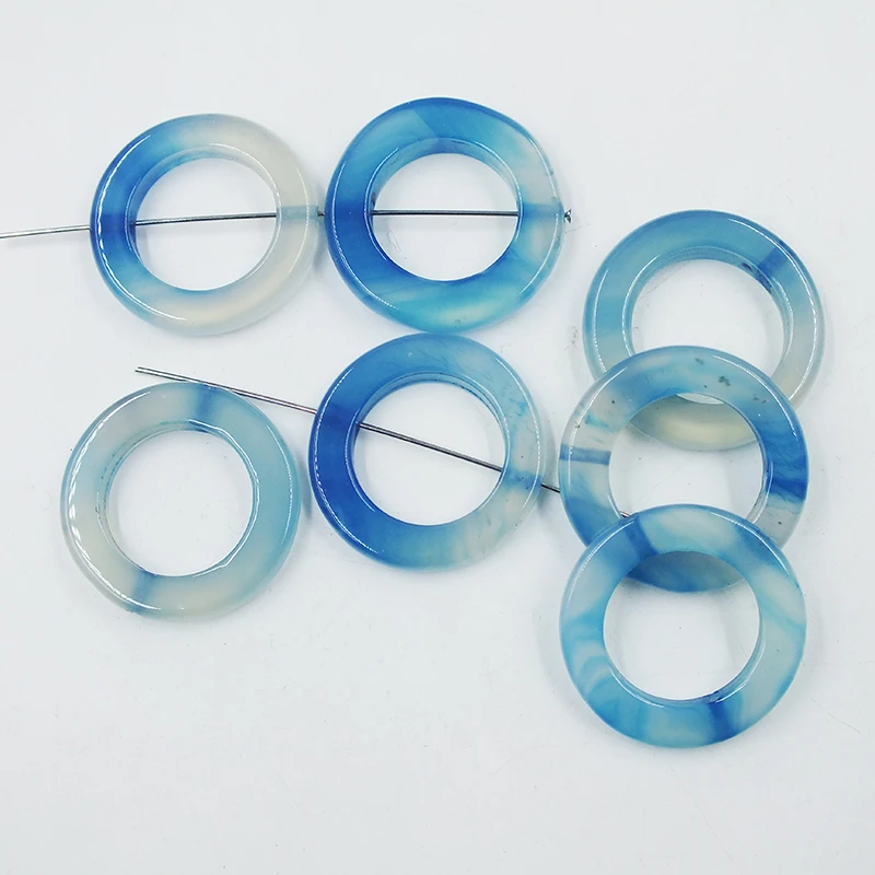 Ожерелье/серьги из натурального камня 28 мм 44 шт.