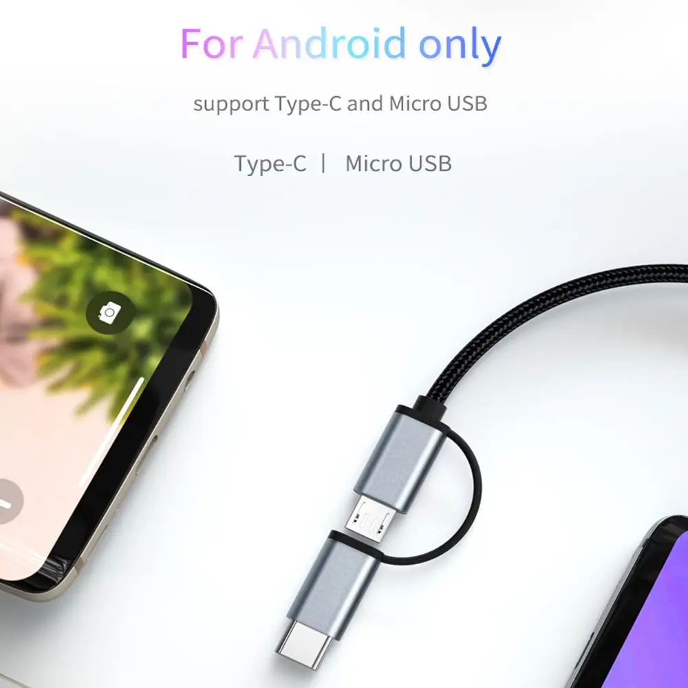 2-в-1 HDTV для Android Phone зеркальный MHL конвертер AV адаптер Micro USB Type-C к HDMI кабелю |