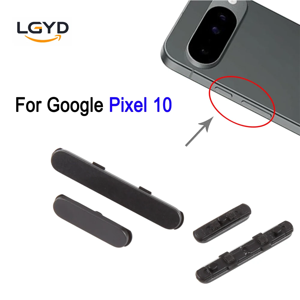 Фото Комплект из 2 боковых кнопок для Google Pixel 10, кнопка включения и кнопка регулировки громкости для телефона Google Pixel 10, запасная часть №1