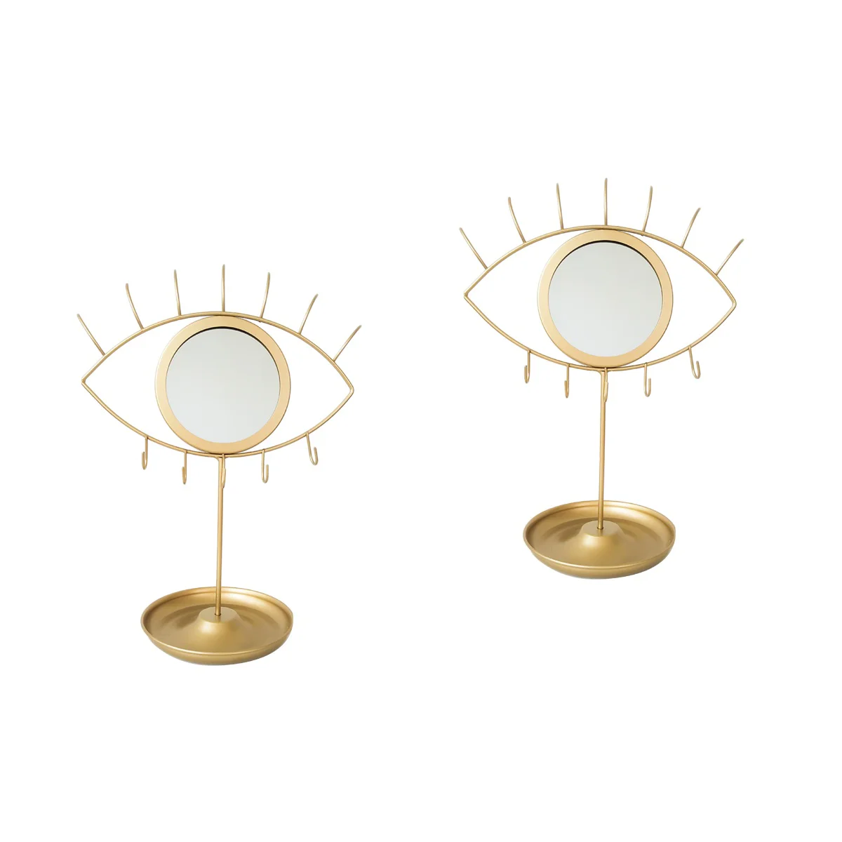 

Mirror Makeup Vanity Tabletop Tray Decorative Vintage Round Table Desktop Mirrors Magnification Travel Double Metal Sided Light
