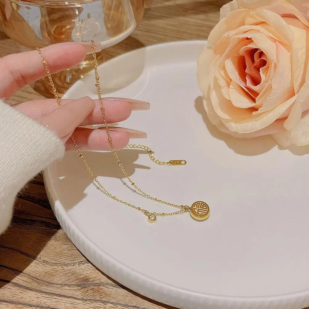 Женское Ожерелье из зеленого камня роскошная овальная подвеска Винтажное колье