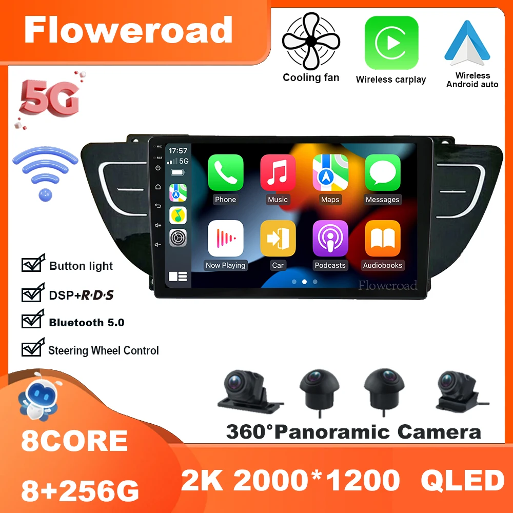 

9-дюймовый Android 13 для Φ 2016-2020 автомобильное радио, мультимедийная видео-навигация, стерео GPS Carplay Auto BT5.0 DVD 5GWiFi