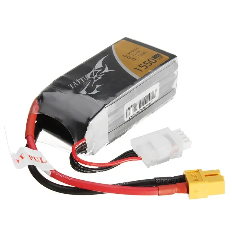 

TATTU 11,1 V 1550mAh 75C 17.2Wh 3S XT60 Plug Lipo Battery для FPV RC Drone