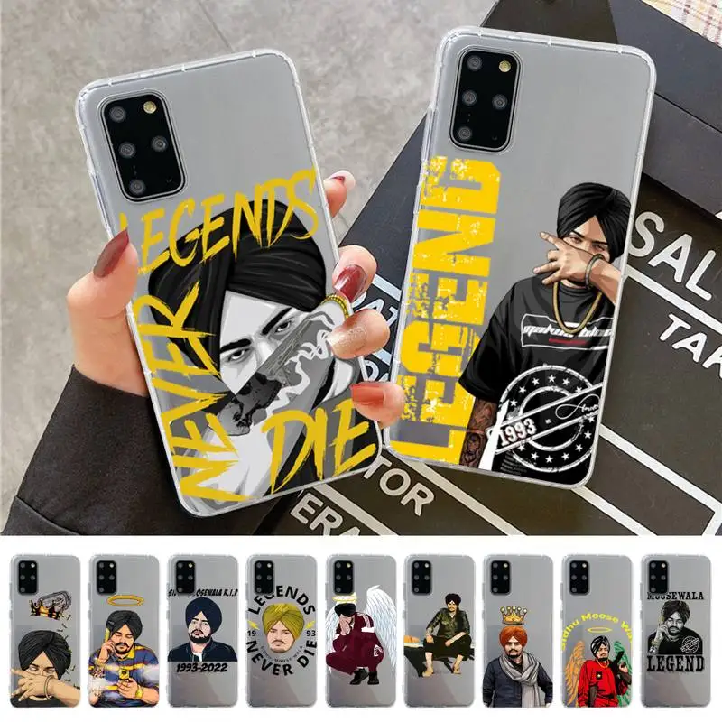 

YNDFCNB Sidhu moose wala Phone Case for Samsung A51 A52 A71 A12 for Redmi 7 9 9A for Huawei Honor8X 10i Clear Case