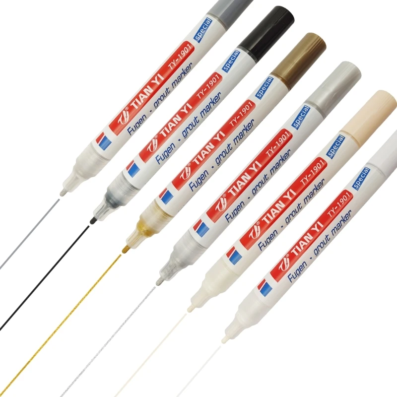 

Grout Tile Pen Grout Restorer Pen Renew Repair Marker for Tile Wall Floor 2mm HXBE