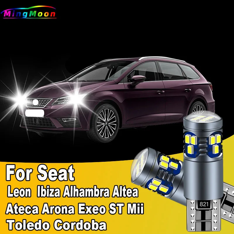 Универсальные светодиодные автомобильные фонари T10 для Seat Leon 1M 1P 5F Ibiza 6L 6J 6P Alhambra