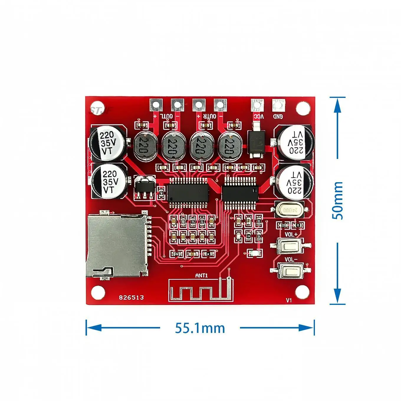XH-A233 15W X 2 Bluetooth 4 плата цифрового усилителя мощности стерео TF карта