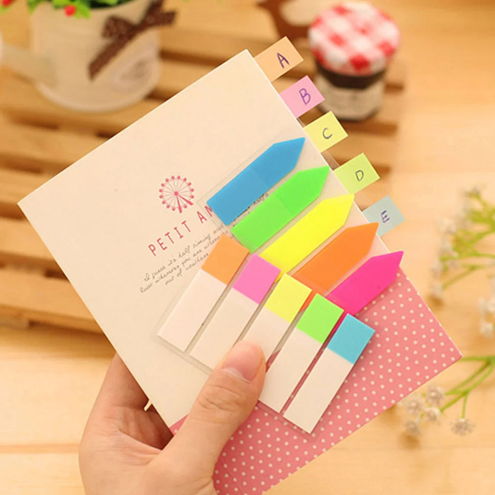 20 Sets Colorful Sticky Notes Index Sticker Sticky Labels for Students School