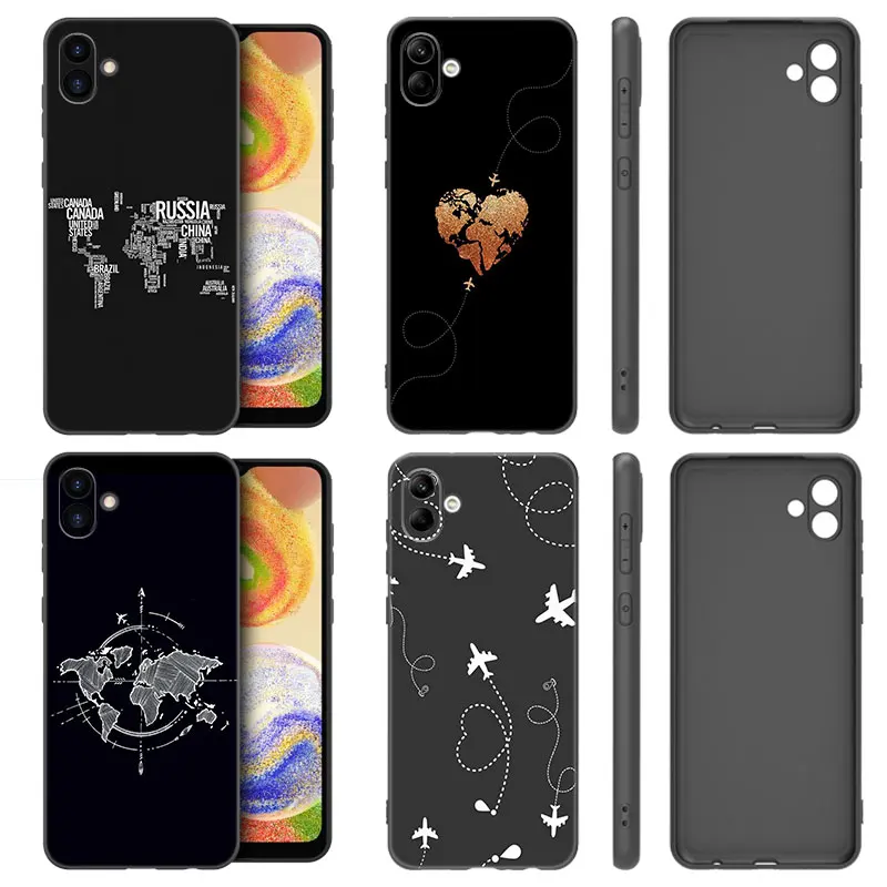 Чехол с картой мира для Samsung Galaxy A01 A03 Core A04 A20 E A02 A10 A21 A30 A50 S A40 A41 A6 A8 Plus A7 2018 Чехол с картой мира для Samsung Galaxy A01 A03 Core A04 A20 E A02 A10 A21 A30 A50 S A40 A41 A6 A8 Plus A7 2018