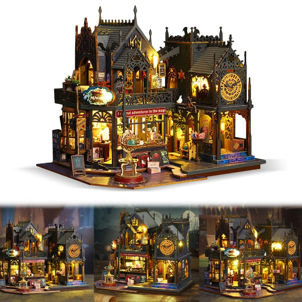 Миниатюрный комплект для дома со светодиодной подсветкой набор миниатюрного