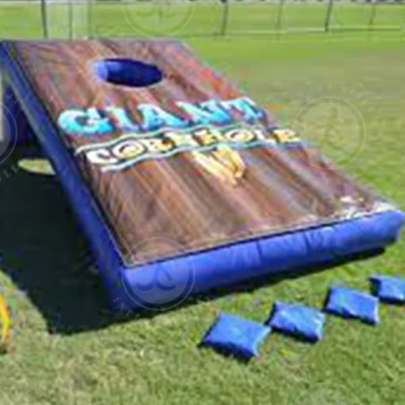 Новый дизайн гигантские надувные доски Cornhole игры с кукурузными отверстиями