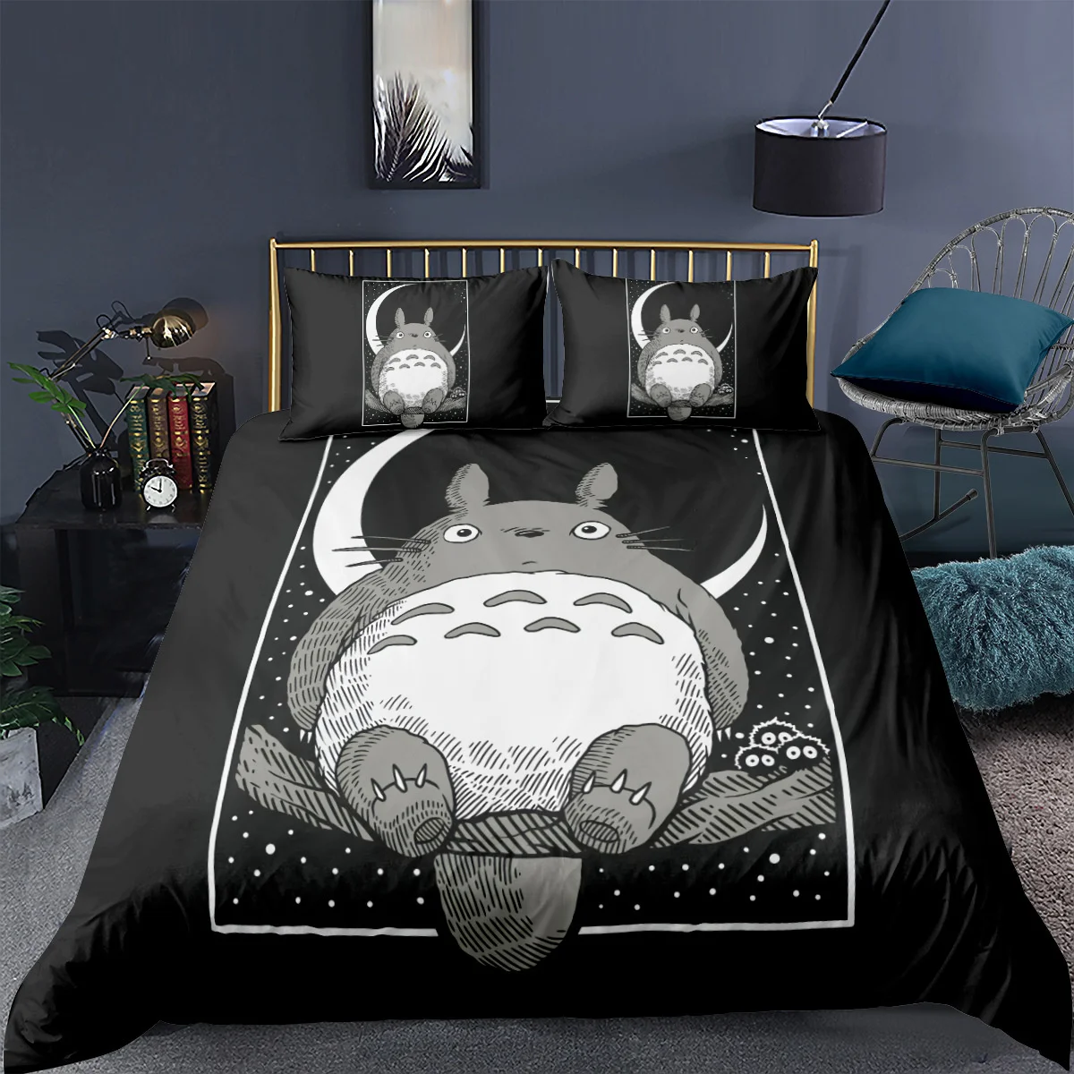 

My Neighbor Totoro Bedding Set Cartoon Kids Gift Anime Bed Linen Quilt Duvet Cover Sets Home Decor Twin Single Queen King Size