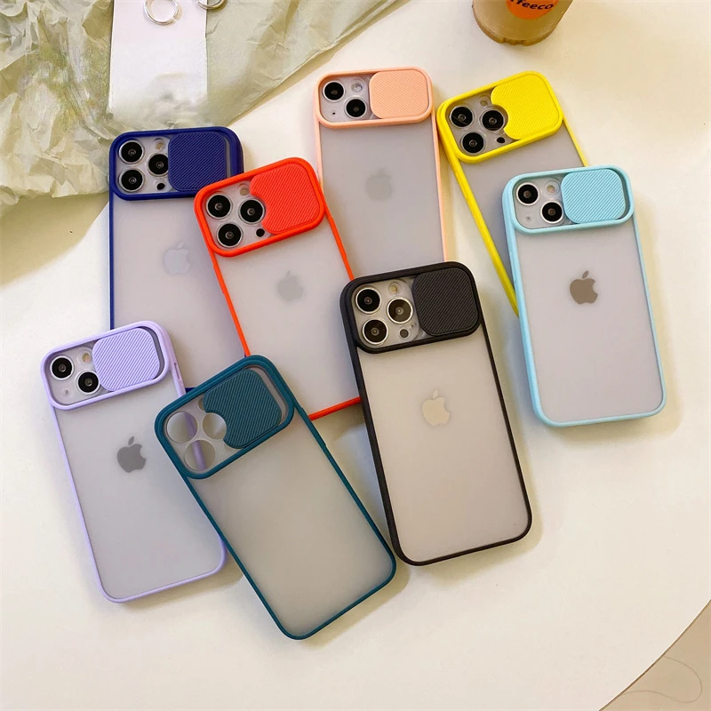 

New Fashion For iPhone 13 Pro Max 12 Pro Max MiNi 11 8 7 6s Plus Xr Xs X SE Luxury Cover Lens Protection Transparent Matte Hard