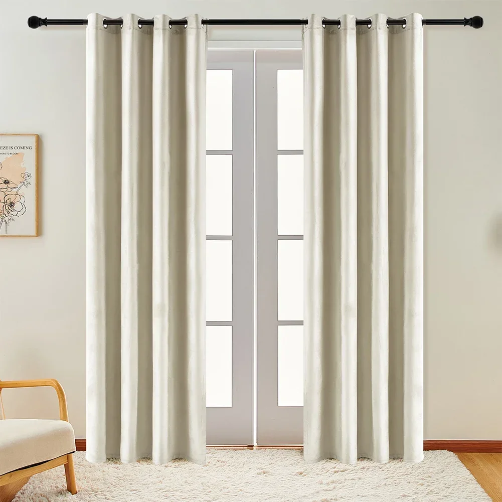 LEEJOOM теплые зимние затемняющие бархатные плотные занавески мягкие Оконные