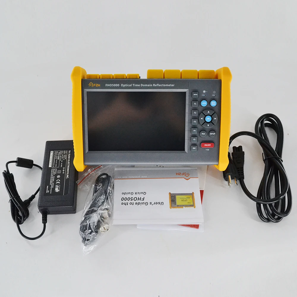Touch screen FHO5000-MD22 SM&MM 850/1300/1310/1550nm 19/21/40/38dB Multimode OTDR Built-in VFL and power meter and FLM